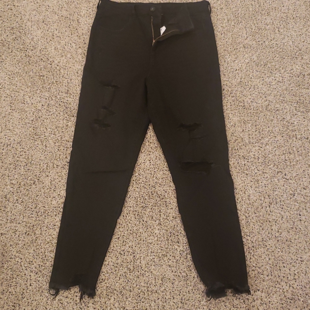American eagle super hi-rise jegging crop size 12